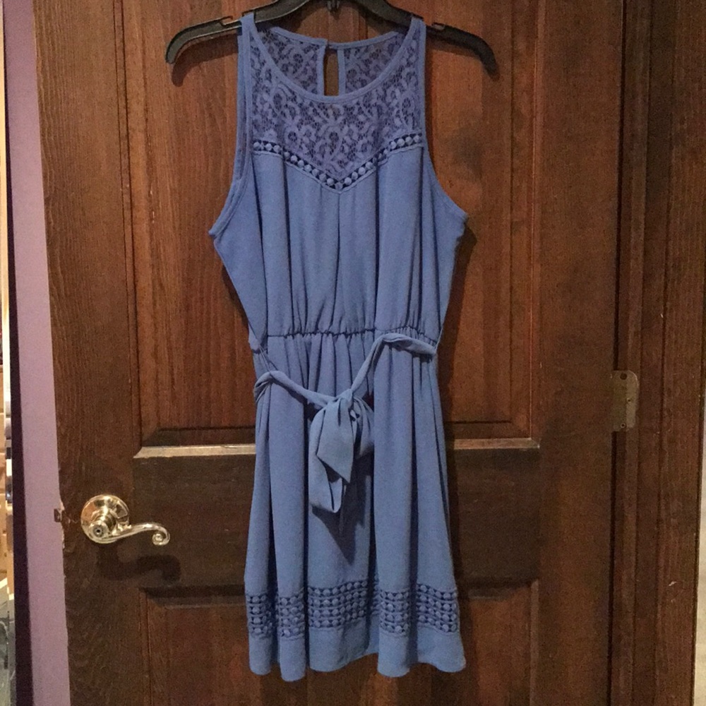 NWOT Blue Sleeveless Juniors Dress